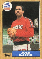 1987 Topps Baseball Cards      421     Jose DeLeon